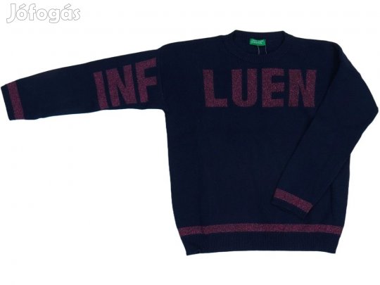 Benetton Új (címkés) Lány Kötött pulcsi (Méret: 128)