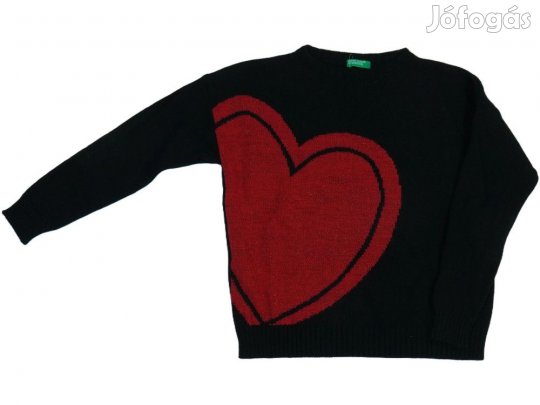 Benetton Új (címkés) Lány Kötött pulcsi (Méret: 134)