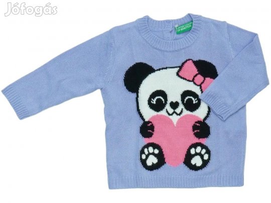 Benetton Új (címkés) Lány Kötött pulcsi (Méret: 86)