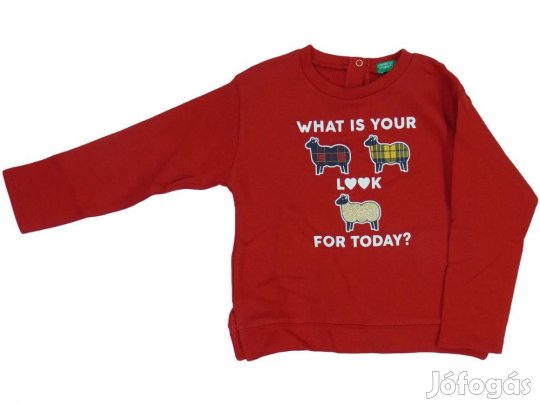 Benetton Új (címkés) Lány Pulóver (Méret: 104)