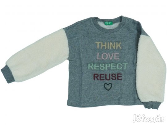 Benetton Új (címkés) Lány Pulóver (Méret: 110)