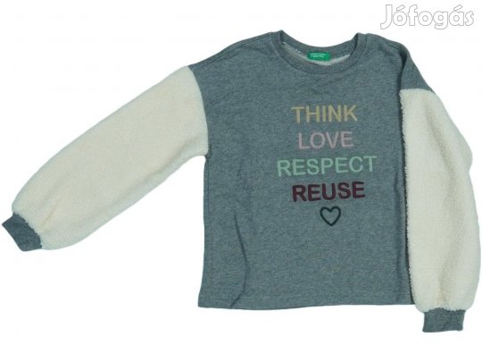 Benetton Új (címkés) Lány Pulóver (Méret: 134)