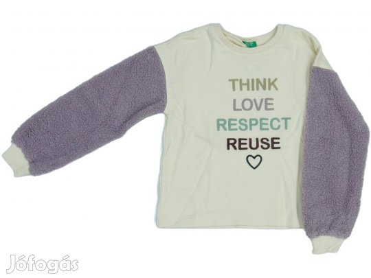 Benetton Új (címkés) Lány Pulóver (Méret: 140)