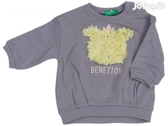 Benetton Új (címkés) Lány Pulóver (Méret: 68)