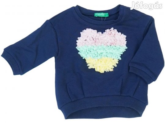 Benetton Új (címkés) Lány Pulóver (Méret: 68)
