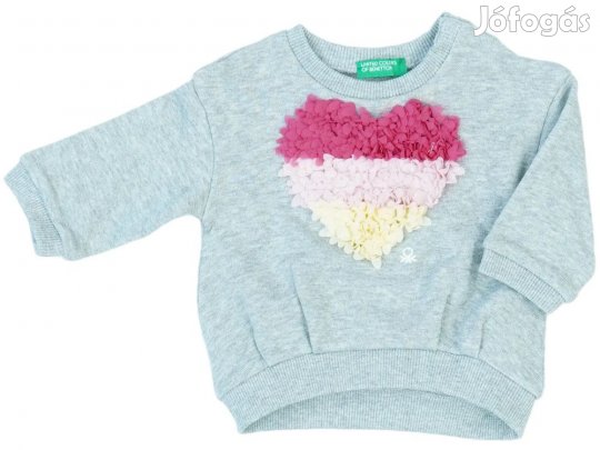 Benetton Új (címkés) Lány Pulóver (Méret: 68)
