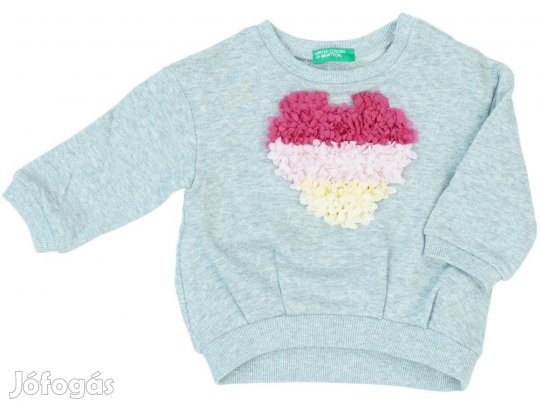 Benetton Új (címkés) Lány Pulóver (Méret: 74)