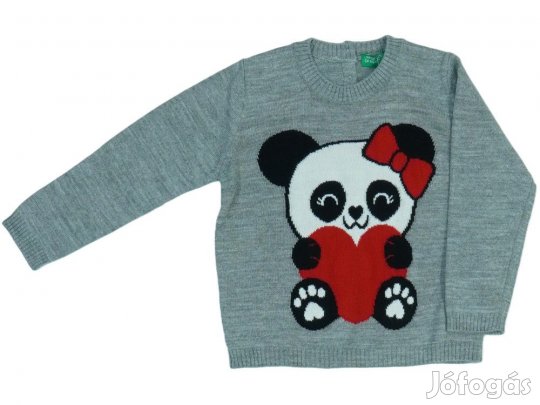 Benetton Új (címkés) Lány Pulóver (Méret: 80)