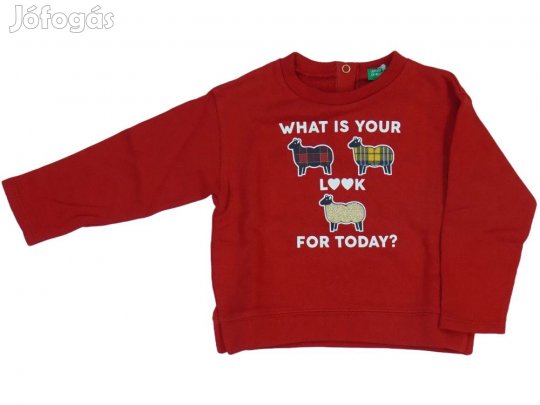 Benetton Új (címkés) Lány Pulóver (Méret: 86)