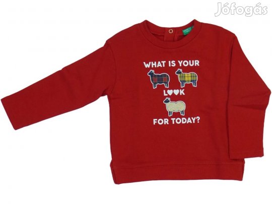 Benetton Új (címkés) Lány Pulóver (Méret: 92)