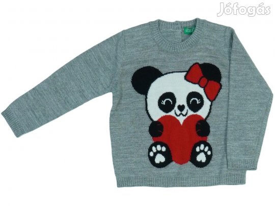 Benetton Új (címkés) Lány Pulóver (Méret: 98)