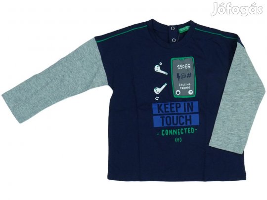 Benetton Új (hibás) Fiú Hosszú ujjú felső (Méret: 98)