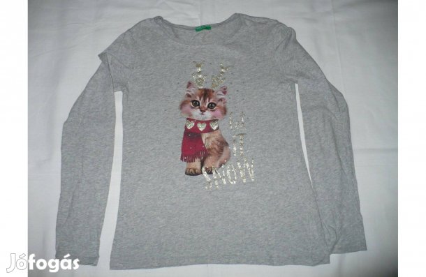 Benetton hosszú ujjú kislány póló, 10-11 évesre