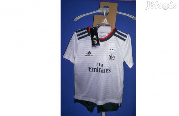 Benfica eredeti adidas fehér gyerek mez szett (110)