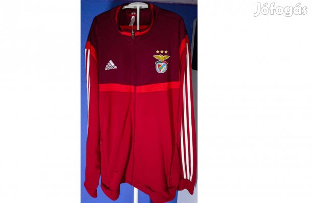 Benfica eredeti piros bordó adidas cipzáras felső (2XL)