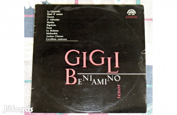 Beniamino Gigli opera dalválogatások bakelit lemezen