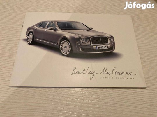 Bentley Mulsane prospektus, katalógus + CD