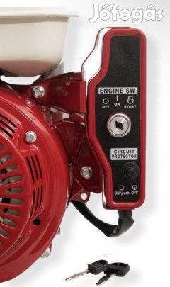 Benzines Motor Önindítós 4-ütemű 15 Lóerős + Leszerelhető Ékszíjtárcsa