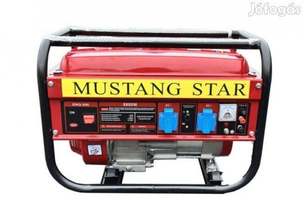 Benzines áramfejlesztő 4Kw generátor 4000W elektromos aggregátor áram