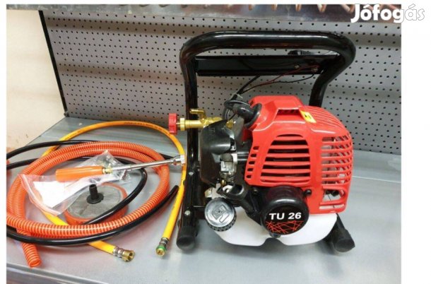 Benzines hordó permetező 25, 6ccm-es kétütemű motorral, garanciával