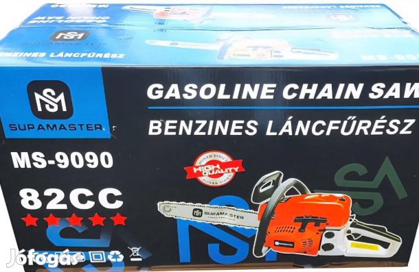 Benzines láncfűrész 82ccm3 benzinmotoros fűrész fürész Új