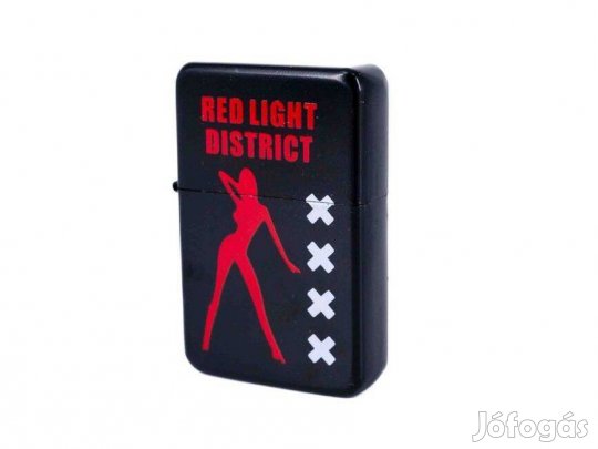 Benzines öngyújtó fekete színű, red light dictrict - 245420-13
