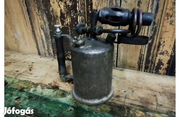 Benzinforrasztó, régi iparos szerszám, bádogos műhelyből