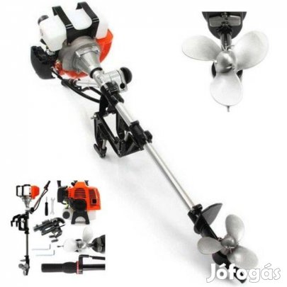 Benzinmotoros csónakmotor 6,5 lóerő és 73cc
