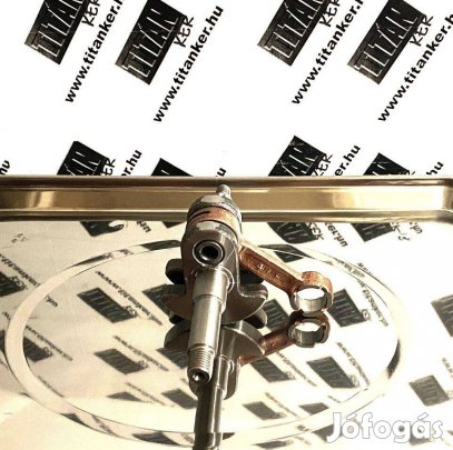 Benzinmotoros láncfűrész főtengely kínai 45 52 58cc 136,5mm hossz teng