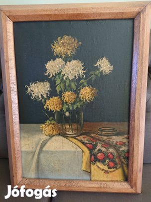 Beregi T (Tamás?) csendélet témájú festmény