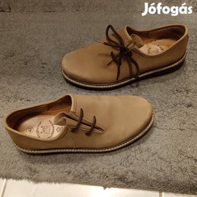 Bergheimer tradicionális férfi cipő,valódi bőr körbe, bolti ár 18e Ft