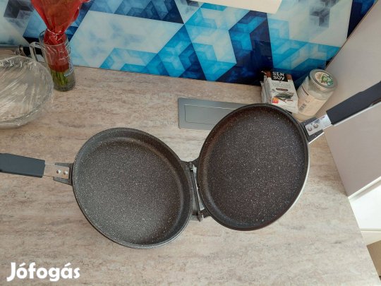 Bergner dupla serpenyő, megfordítható grill serpenyő 26 cm