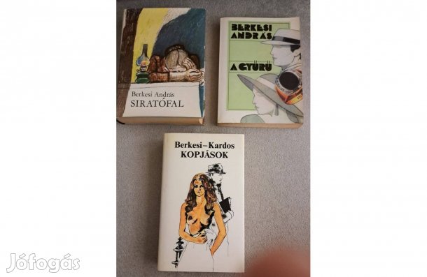 Berkesi András - A gyűrű.Siratófal.Kopjások - 3 db könyv