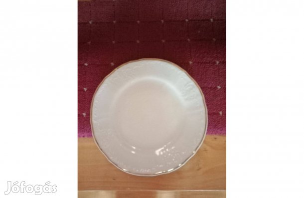 Bernadotte csehszlovák aranyszélű sorsz. porcelán tányér 20 cm