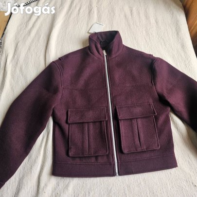 Bershka férfi Cipzáras, filctextúrájú dzseki új S-es méret