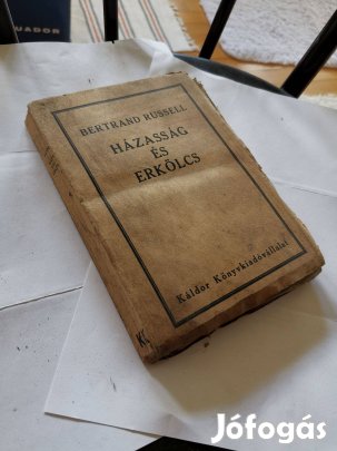 Bertrand Russell - Házasság és erkölcs (1934) - eredeti papírkötésébe