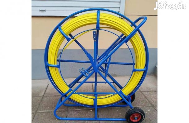 Berudaló, behúzó szál kerekes kerettel, üvegszálas 150 m, 10 mm, új