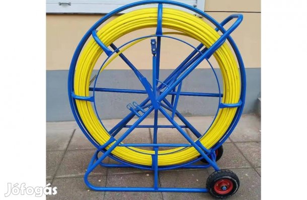 Berudaló, behúzó szál kerettel, üvegszálas 100 m, 10 mm, új