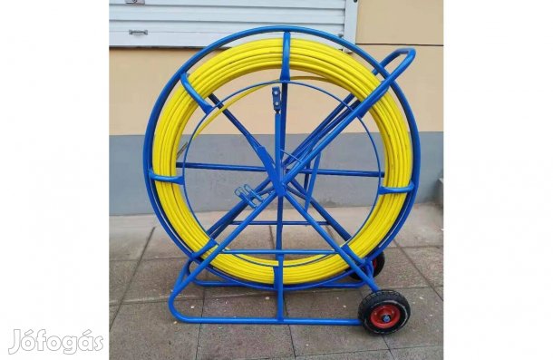 Berudaló, behúzó szál kerettel, üvegszálas 100 m, 9 mm, új