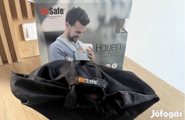 Besafe Haven 3-utas babahordozó Premium-Leaf kiadás (szép állapotú)