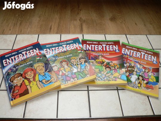 Besnyi Huszár: Enterteen 1-4. Angol nyelvkönyvsorozat + a könyvek MP