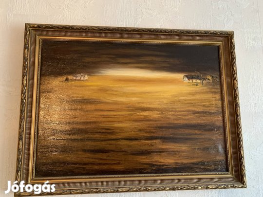 Bessenyei Antal: Pirkadat című festmény eladó