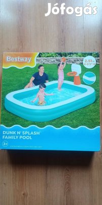 Bestway felfújható medence, Dunk n' Splash, 251x168x102 cm, új eladó
