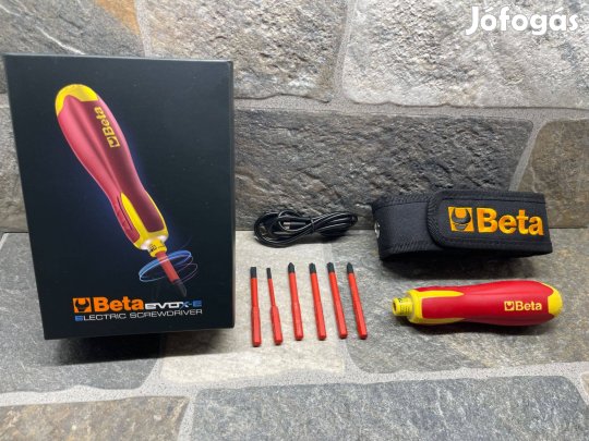 Beta 1211E/GE-Evox-E Szigetelt Akkus Csavarhúzó + Bit + Tároló