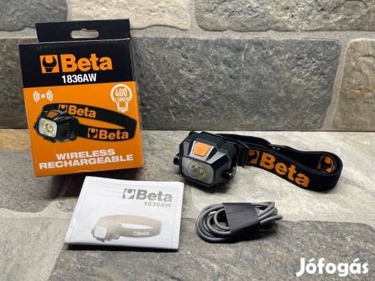 Beta 1836AW Vezeték nélkül tölthető akkus LED fejlámpa 400 Lumen