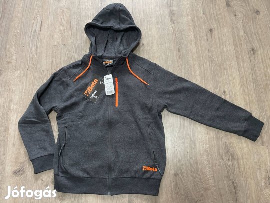 Beta 7665G L Kapucnis cipzáras Pulóver fekete