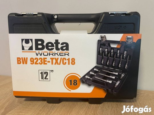 Beta 923E-TX/C18 1/2" Torx dugókulcs készlet