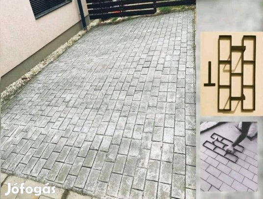 Beton mintázó sablon vasból Akciós 60 x 30 cm