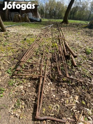 Beton vas acél cső rács stb Garazs tároló elemek