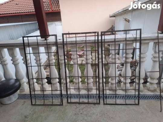 Betonacél vas rácsok eladók 80x140 2 db 52x113 3 db és 60x99 egy db